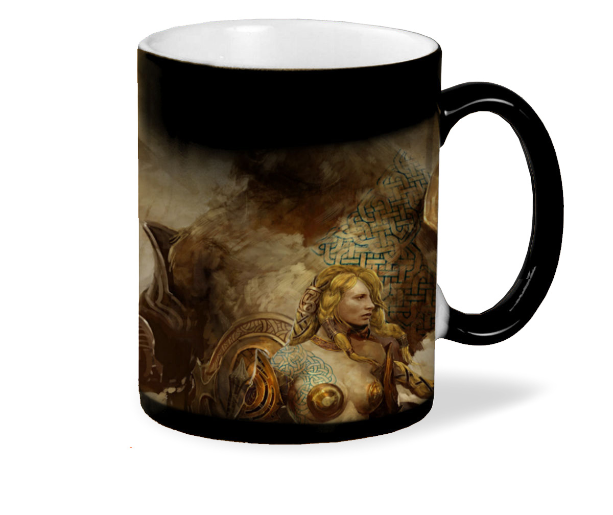 

Кружка CoolPodarok guild wars eye of the north Медведь и девушка