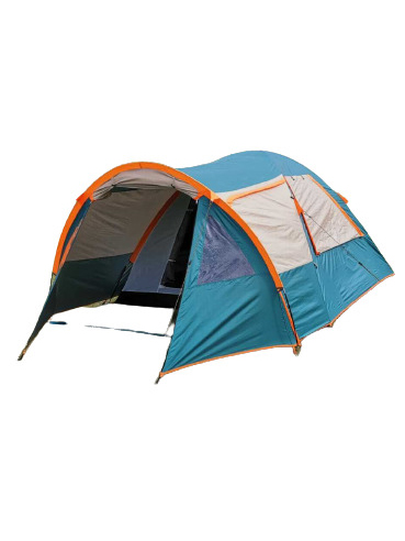 Палатка MiMir Outdoor JWS-016, кемпинговая, 4 места, синий