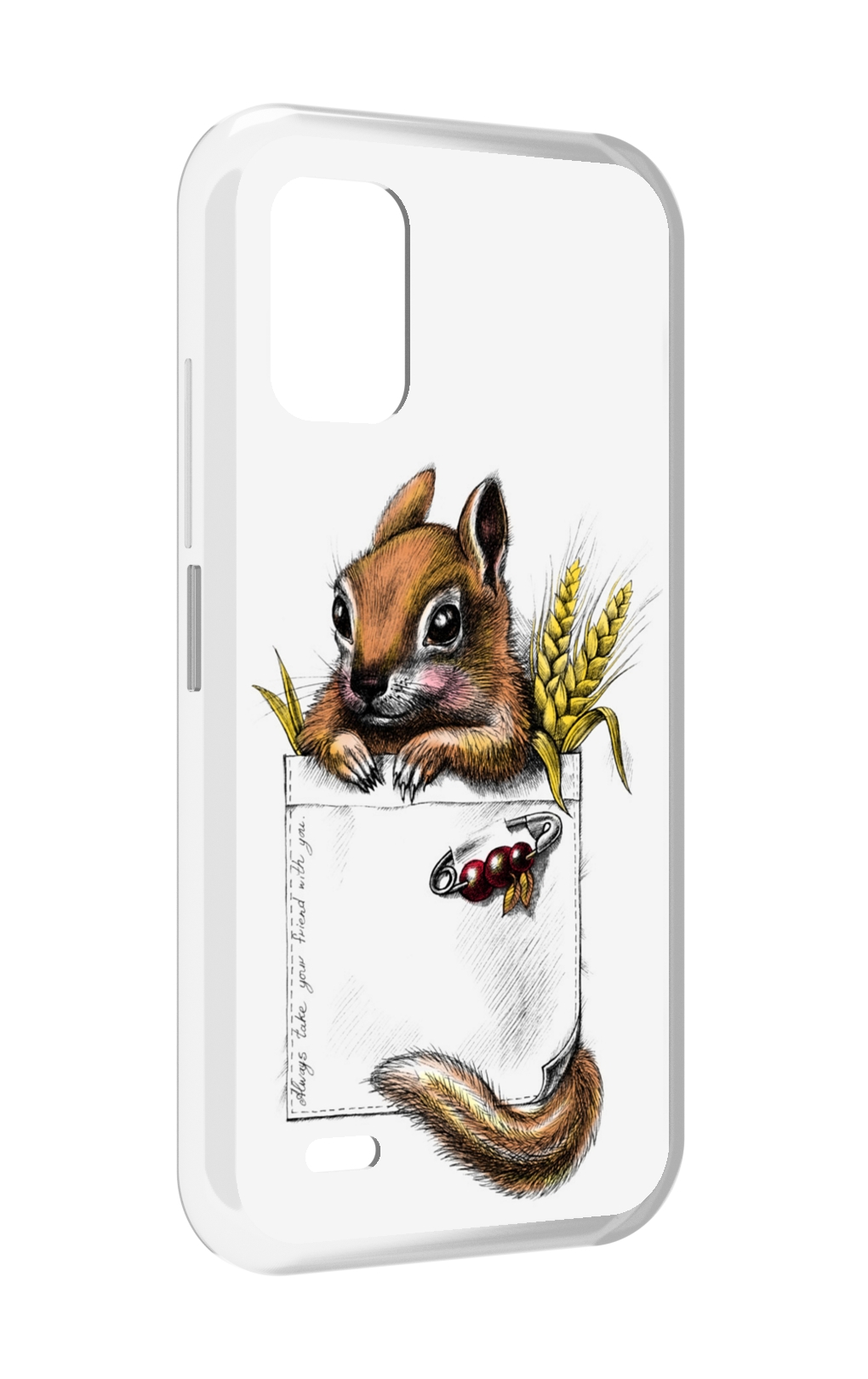 

Чехол MyPads Белочка для UMIDIGI Bison GT2 / GT2 Pro, Прозрачный, Tocco