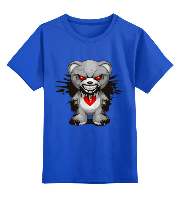 

Детская футболка Printio Тедди зомбяшка цв.синий р.128, 0000003411583