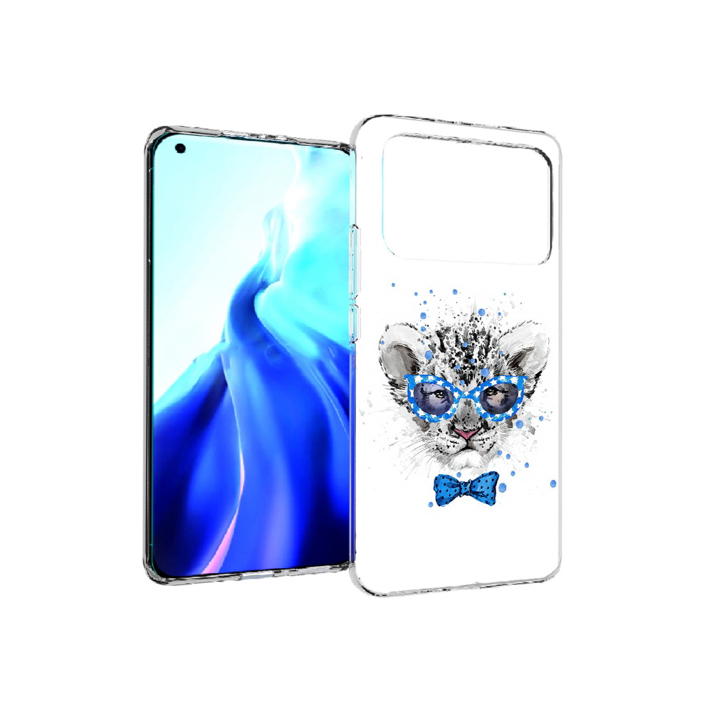 

Чехол MyPads Tocco для Xiaomi Mi 11 Ultra тигренок с бабочкой (PT160500.261.642), Прозрачный, Tocco