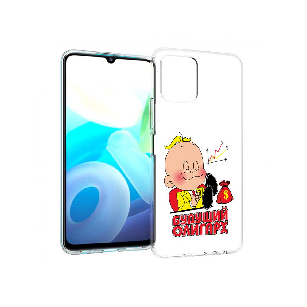

Чехол MyPads Tocco для Vivo Y15s Будущий олигарх (PT224456.390.37), Прозрачный, Tocco