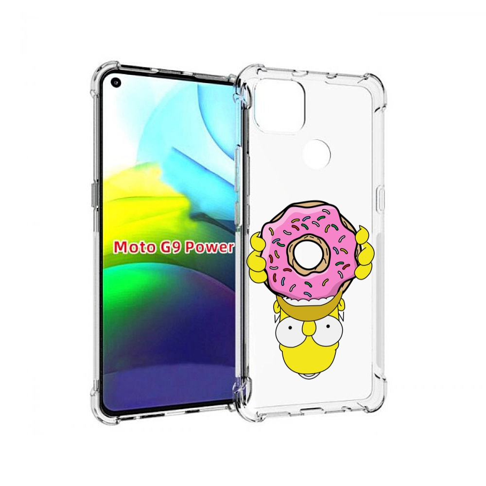 

Чехол MyPads большой-пончик для Motorola Moto G9 Power, Прозрачный, Tocco