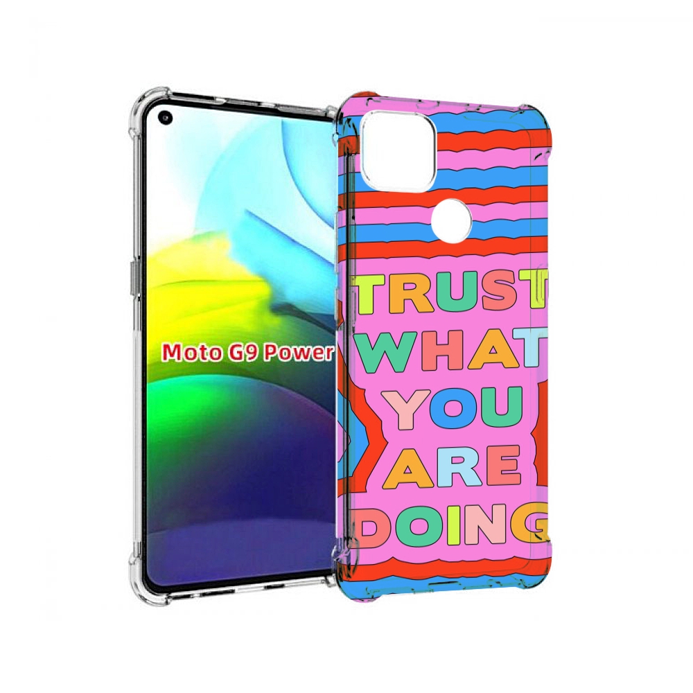 

Чехол MyPads верь-в-то-что-ты-делаешь для Motorola Moto G9 Power, Прозрачный, Tocco