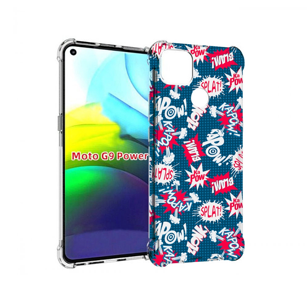 

Чехол MyPads взрывной-принт для Motorola Moto G9 Power, Прозрачный, Tocco