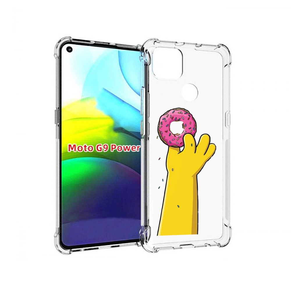 

Чехол MyPads вкусный-пончик для Motorola Moto G9 Power, Прозрачный, Tocco