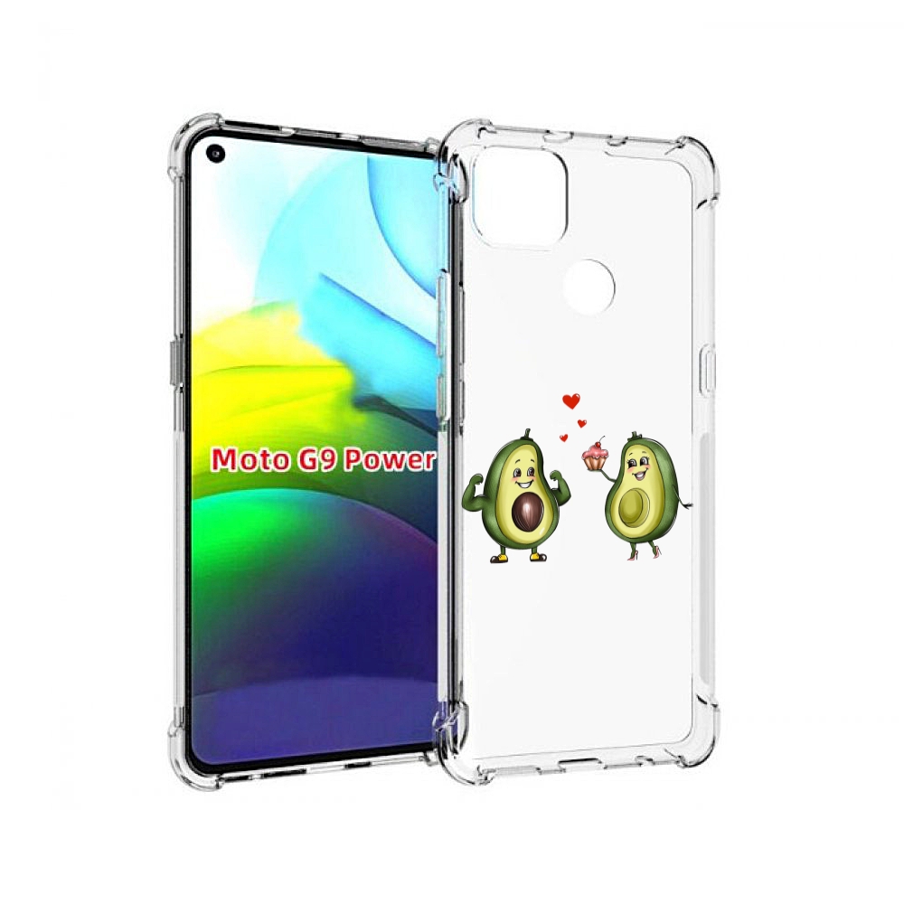 

Чехол MyPads влюбленные-авокадо для Motorola Moto G9 Power, Прозрачный, Tocco