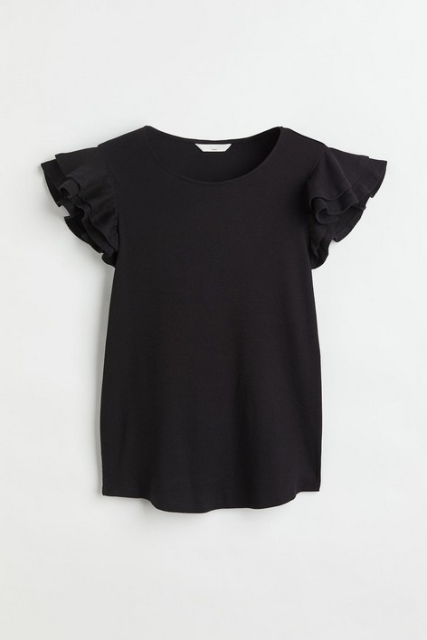 

Блуза женская H&M 108777200 черная XS (доставка из-за рубежа), Черный, 108777200