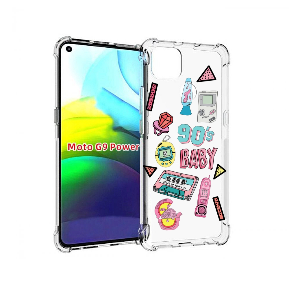 

Чехол MyPads гаджеты-90х для Motorola Moto G9 Power, Прозрачный, Tocco