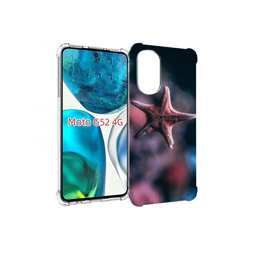 

Чехол MyPads морская-звезда---starfish для Motorola Moto G82 / Moto G52, Прозрачный, Tocco