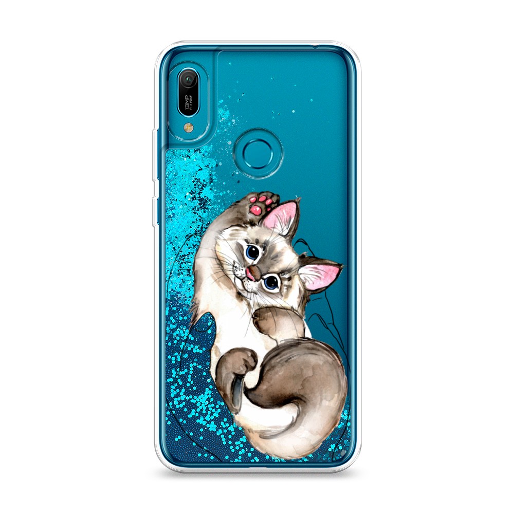 

Чехол Awog на Huawei Y6 2019/Honor 8a/8a Pro/Y6s "Котенок в ладошках", Разноцветный, 68693-1
