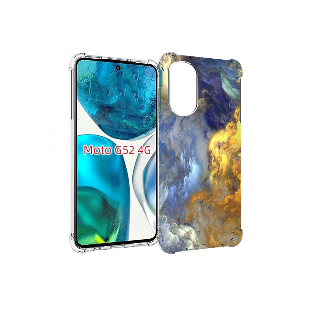 

Чехол MyPads мраморное небо для Motorola Moto G82 / Moto G52, Прозрачный, Tocco