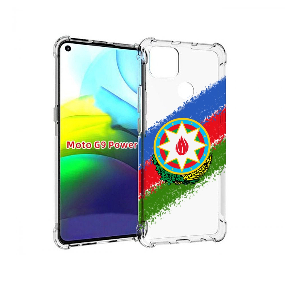 

Чехол MyPads герб флаг Азербайджана для Motorola Moto G9 Power, Прозрачный, Tocco