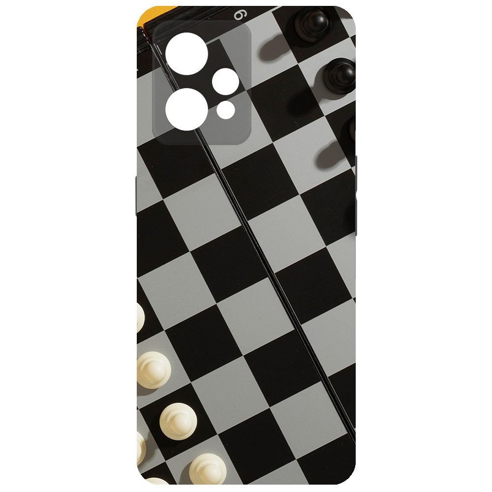 

Чехол-накладка Krutoff Soft Case Шахматы для Realme 9 Pro+, Черный