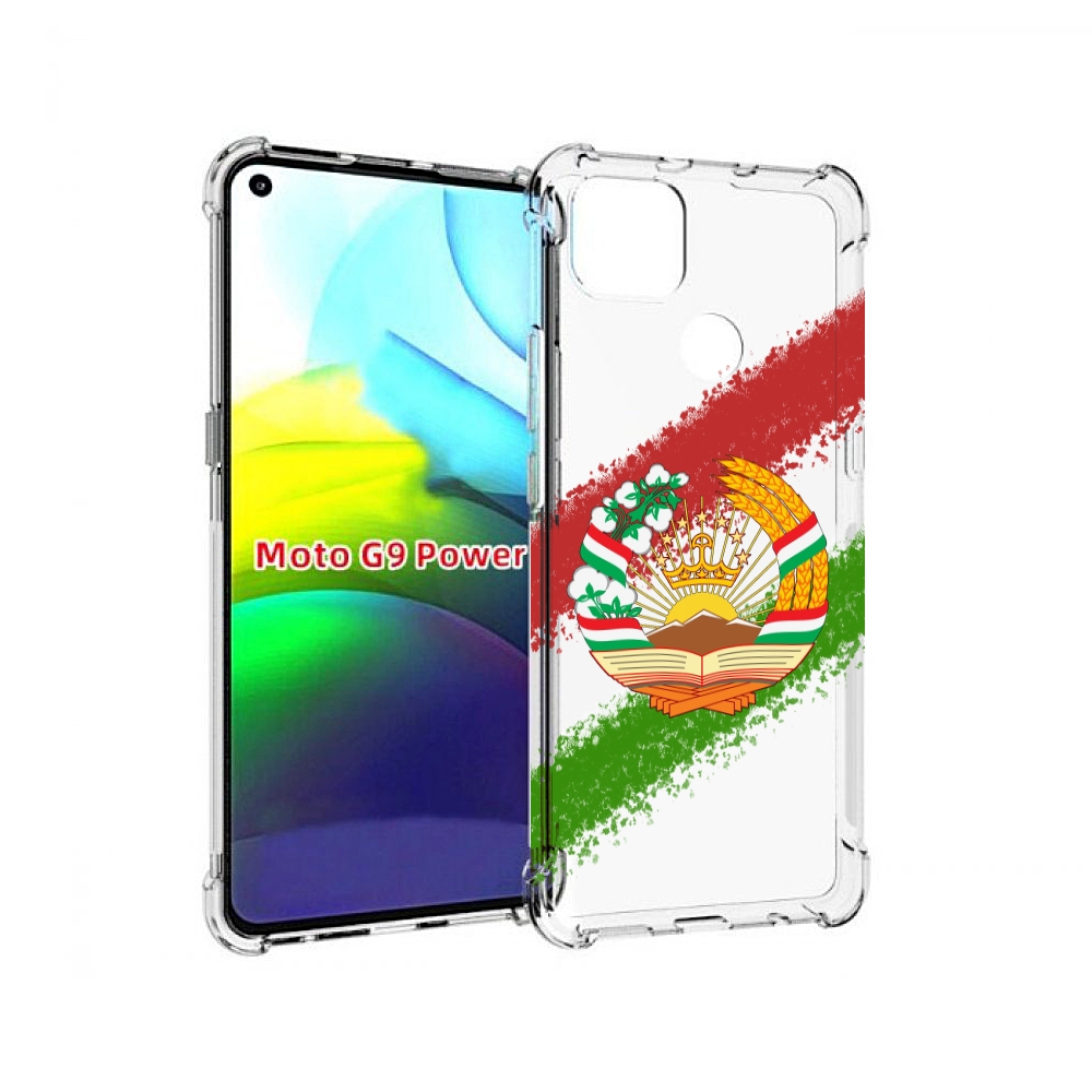 

Чехол MyPads герб флаг Таджикистана для Motorola Moto G9 Power, Прозрачный, Tocco