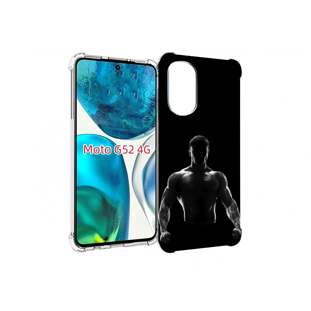 

Чехол MyPads накаченный мужчина в тени мужской для Motorola Moto G82 / Moto G52, Прозрачный, Tocco