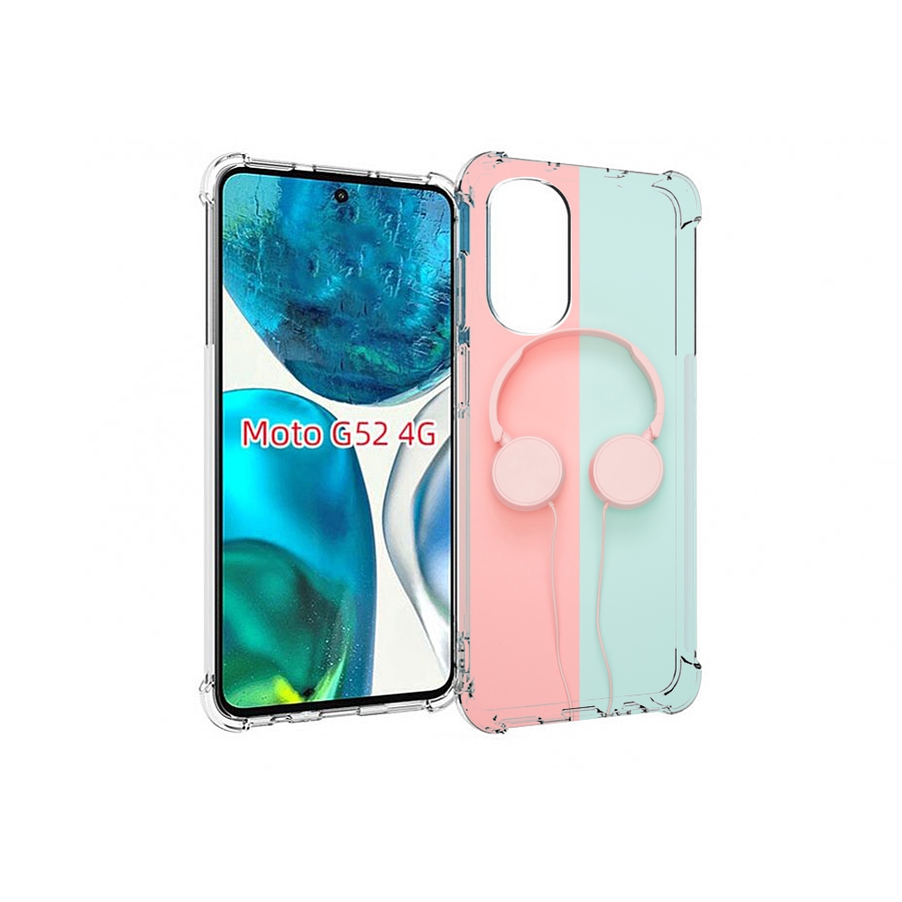 

Чехол MyPads наушники-минимализм для Motorola Moto G82 / Moto G52, Прозрачный, Tocco