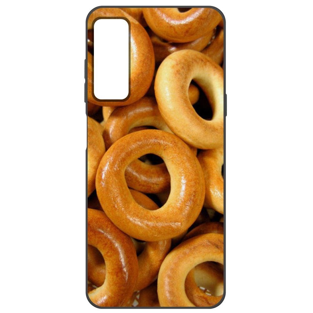 

Чехол-накладка Krutoff Soft Case Сушки для TCL 20S, Черный