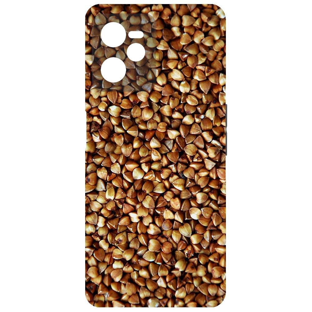 

Чехол-накладка Krutoff Soft Case Гречка для Realme C35, Черный
