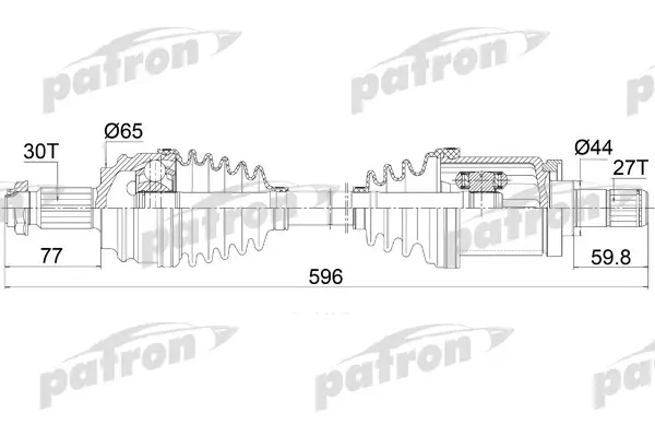 

Приводной вал PATRON PDS0421