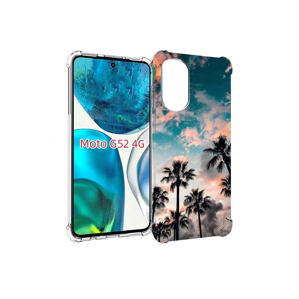 

Чехол MyPads небо-с-пальмами для Motorola Moto G82 / Moto G52, Прозрачный, Tocco