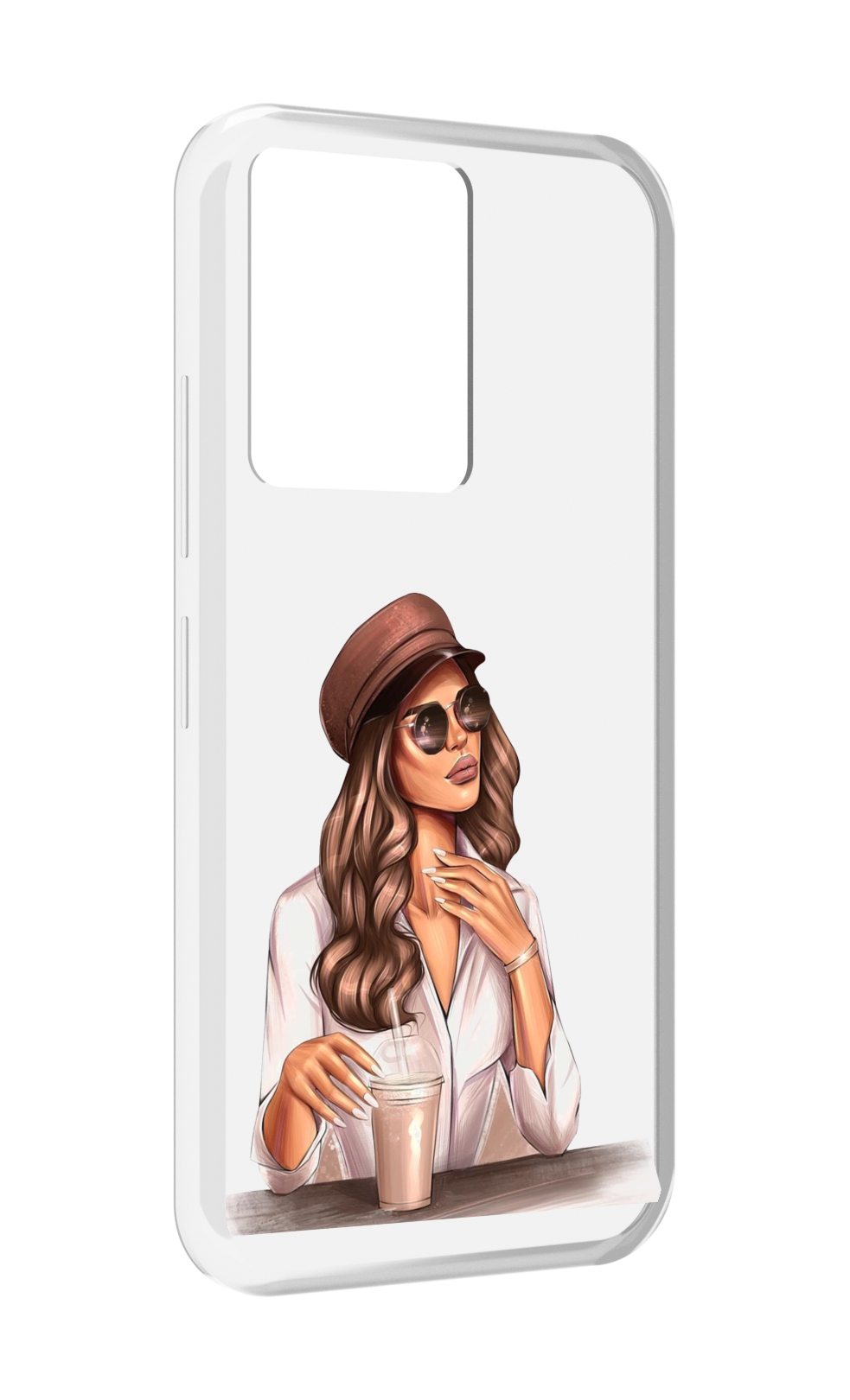 

Чехол MyPads девушка-с-милкшейком женский для Infinix Note 12 5G X671 / Note 12 Pro 5G, Прозрачный, Tocco