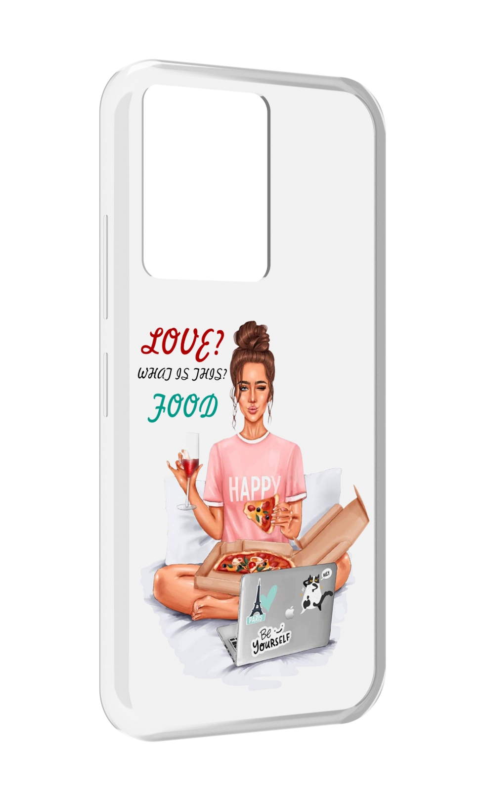 

Чехол MyPads девушка-с-ноутбуком женский для Infinix Note 12 5G X671 / Note 12 Pro 5G, Прозрачный, Tocco