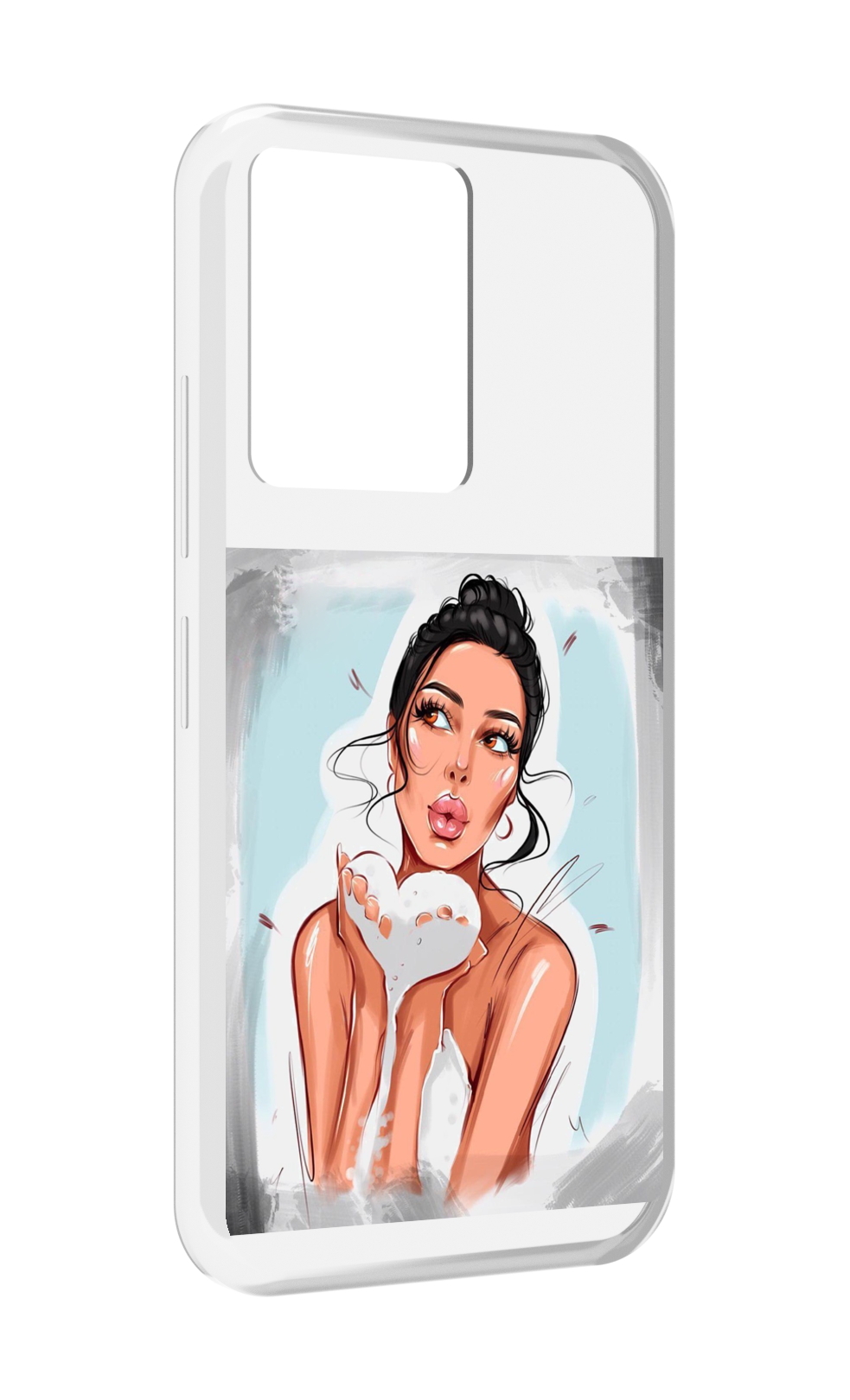 

Чехол MyPads девушка-с-пеной женский для Infinix Note 12 5G X671 / Note 12 Pro 5G, Прозрачный, Tocco