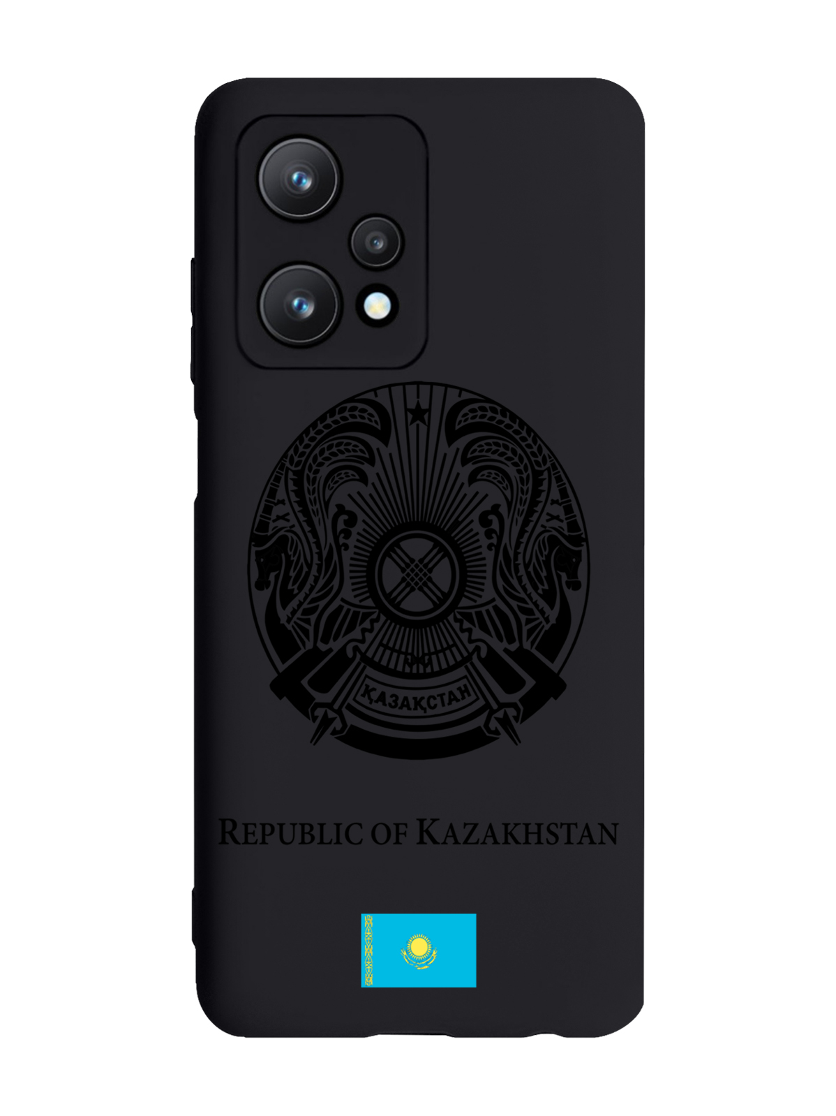 

Чехол SignumCase для realme 9 Pro 5G Черный лаковый Герб Казахстана черный