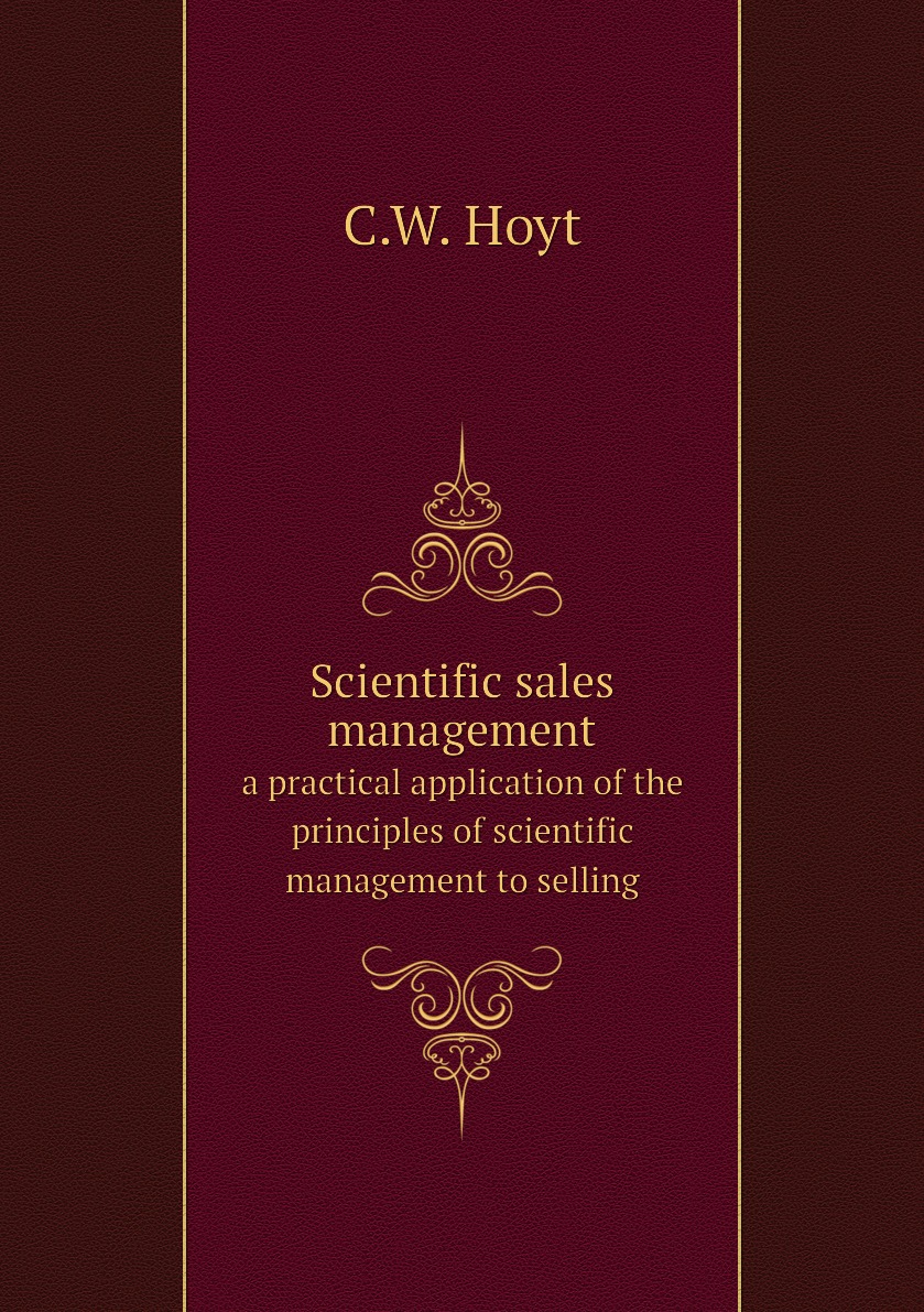 

Scientific sales management