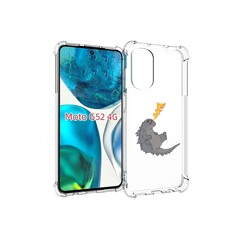 

Чехол MyPads огнедышащий-дракончик для Motorola Moto G82 / Moto G52, Прозрачный, Tocco
