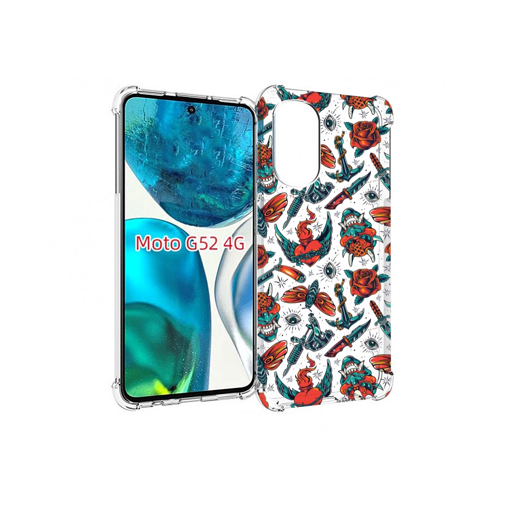 

Чехол MyPads олд-скул-пак для Motorola Moto G82 / Moto G52, Прозрачный, Tocco