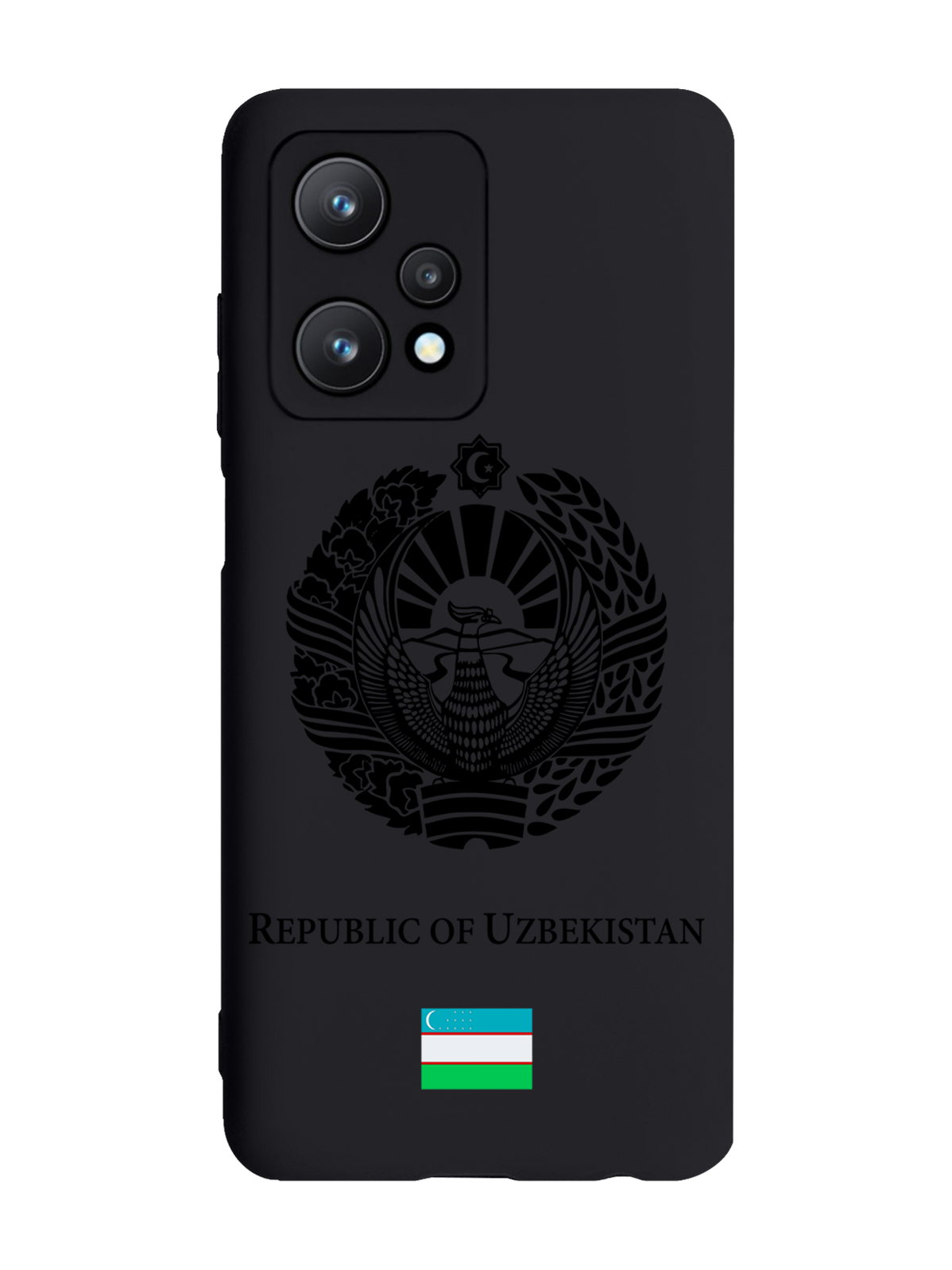 

Чехол SignumCase для realme 9 Pro 5G Черный лаковый Герб Узбекистана черный