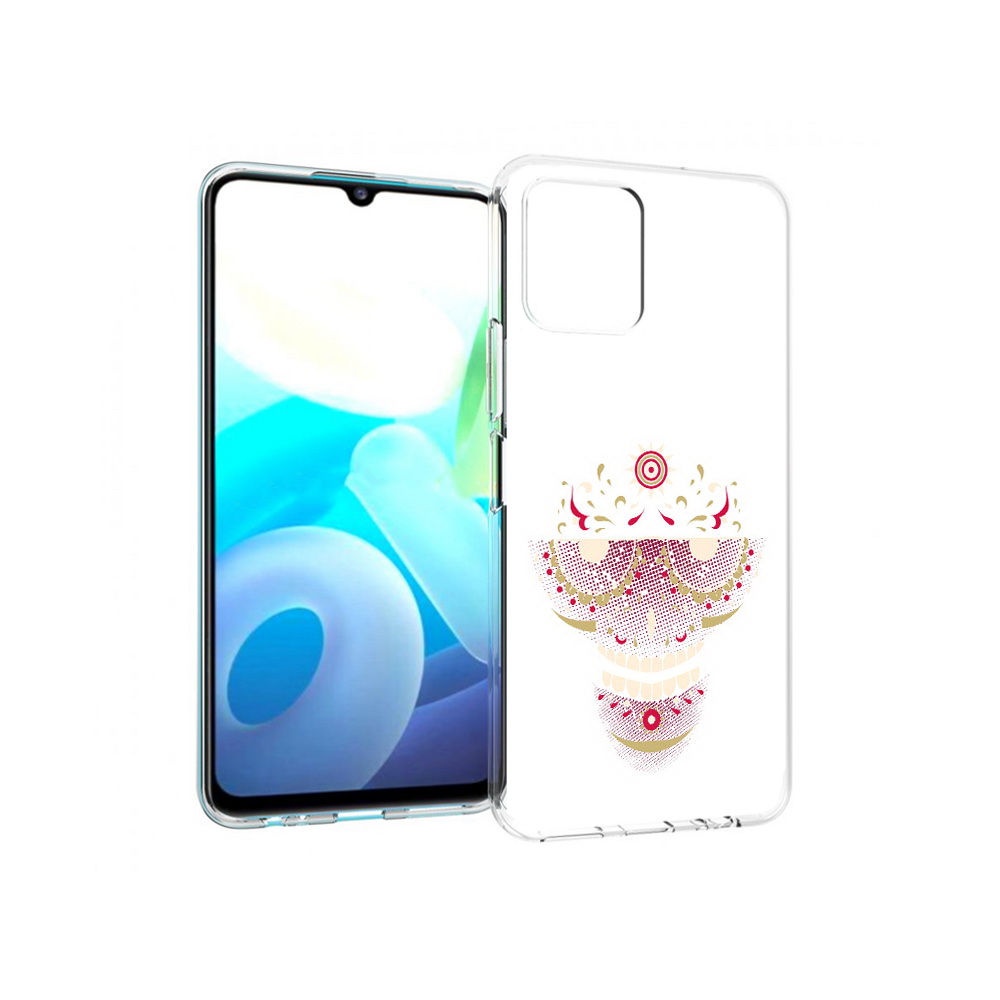 Чехол MyPads Tocco для Vivo Y15s карнавальный скелет абстракция (PT224456.390.386)