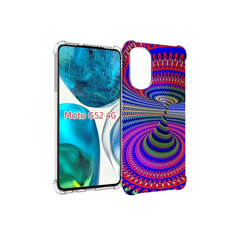 

Чехол MyPads оптическая иллюзия для Motorola Moto G82 / Moto G52, Прозрачный, Tocco