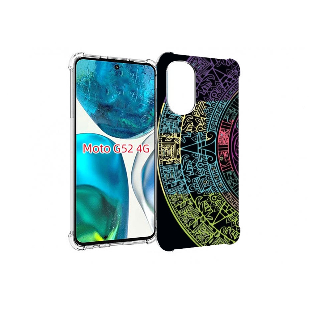 

Чехол MyPads орнамент полукруга для Motorola Moto G82 / Moto G52, Прозрачный, Tocco