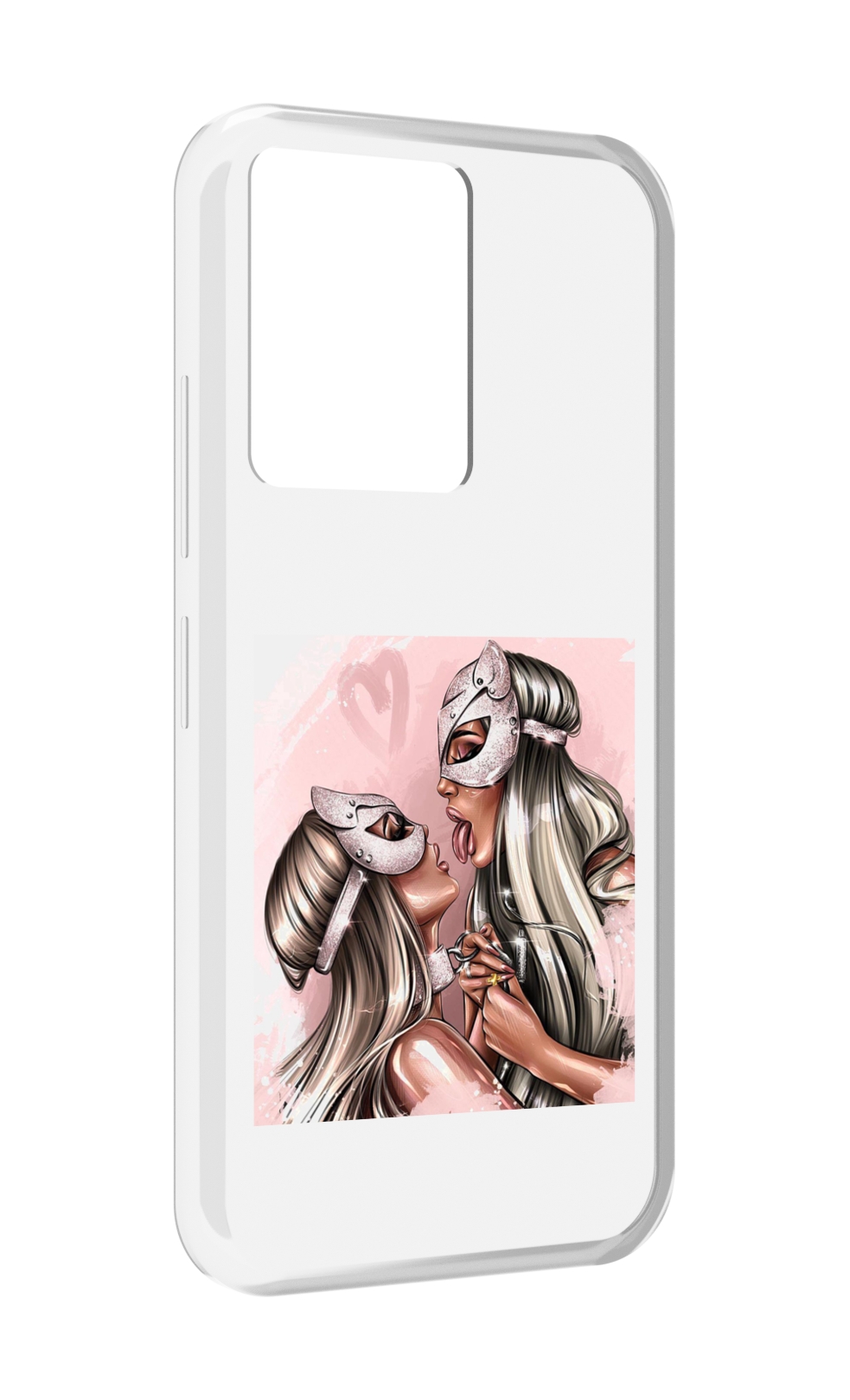 

Чехол MyPads девушки-поцелуй женский для Infinix Note 12 5G X671 / Note 12 Pro 5G, Прозрачный, Tocco