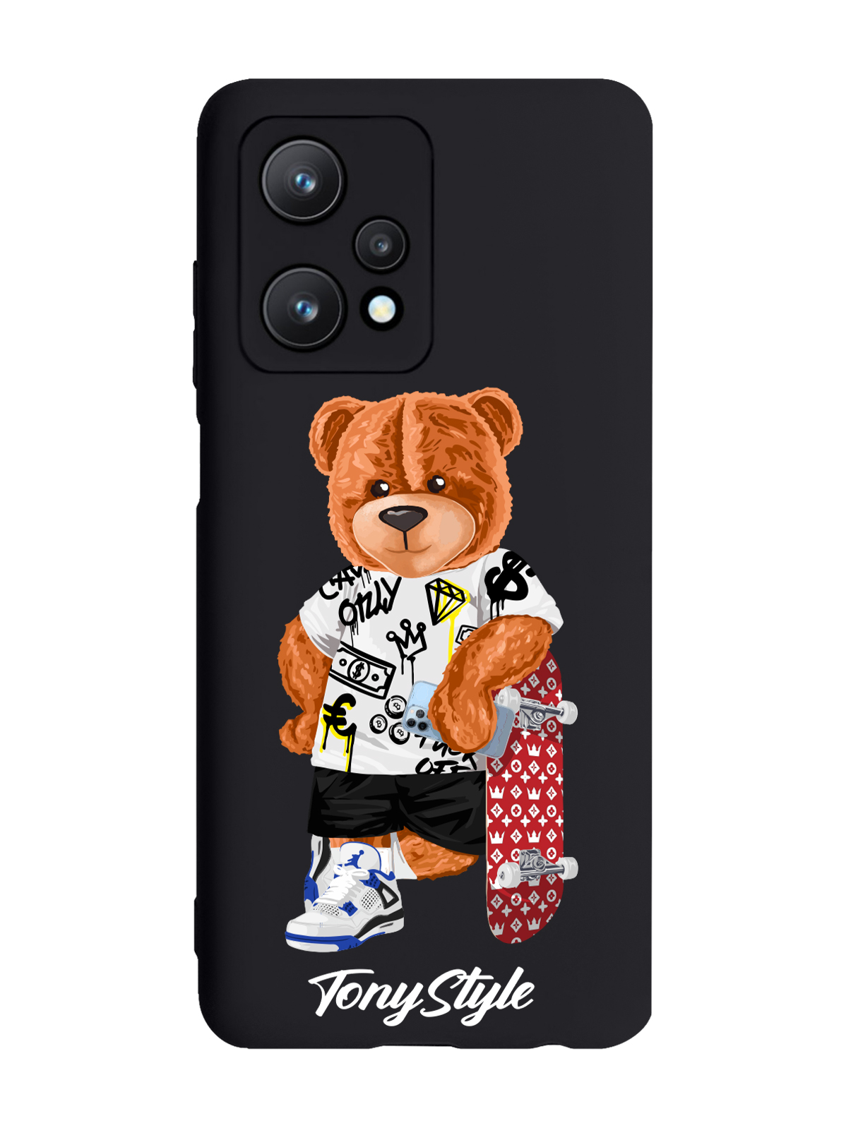 

Чехол Tony Style для realme 9 Pro 5G Tony Style со скейтом черный, Коричневый;черный;красный