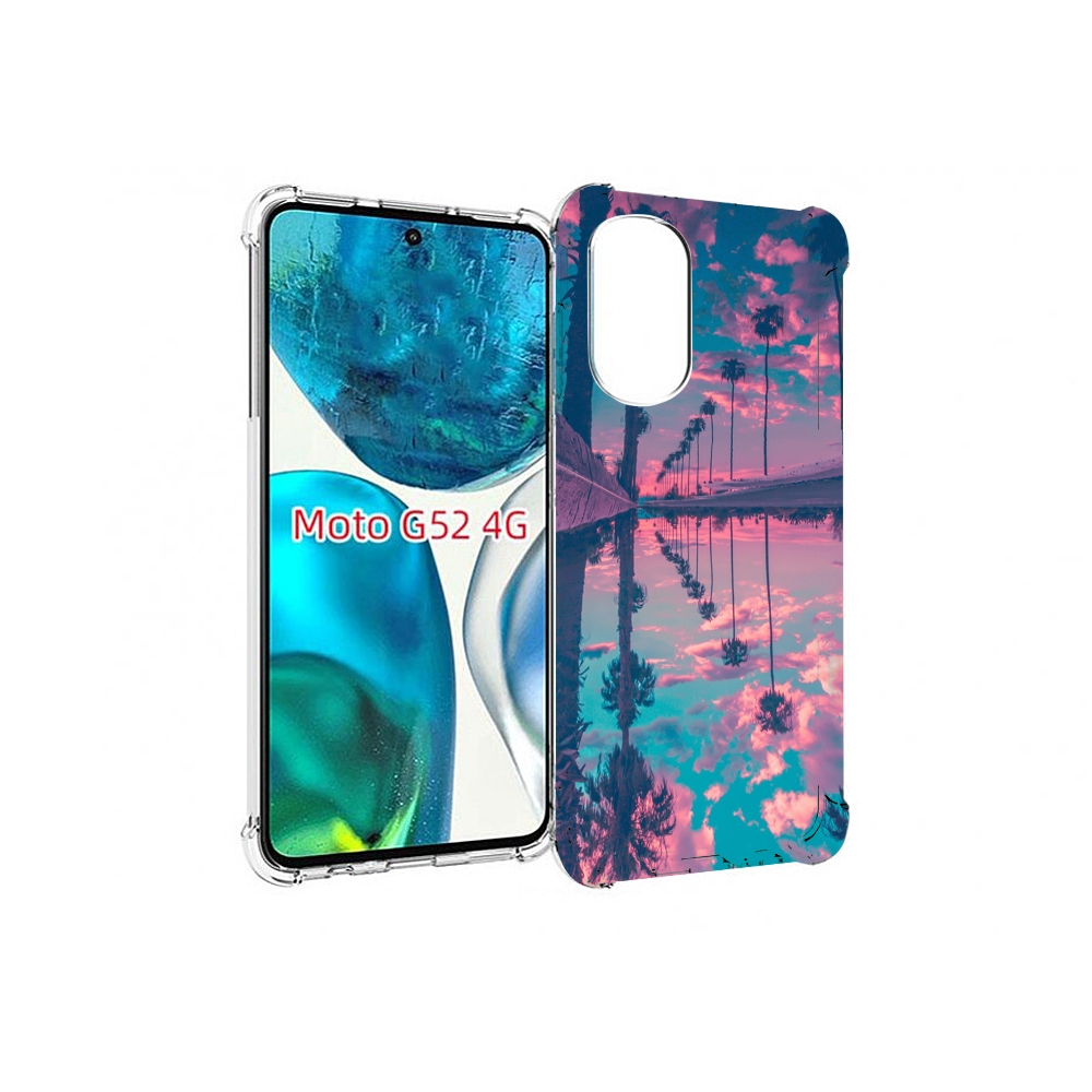 

Чехол MyPads отражение-пальм для Motorola Moto G82 / Moto G52, Прозрачный, Tocco