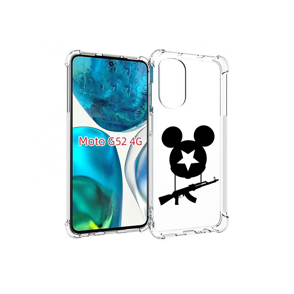 

Чехол MyPads АК Микки для Motorola Moto G82 / Moto G52, Прозрачный, Tocco