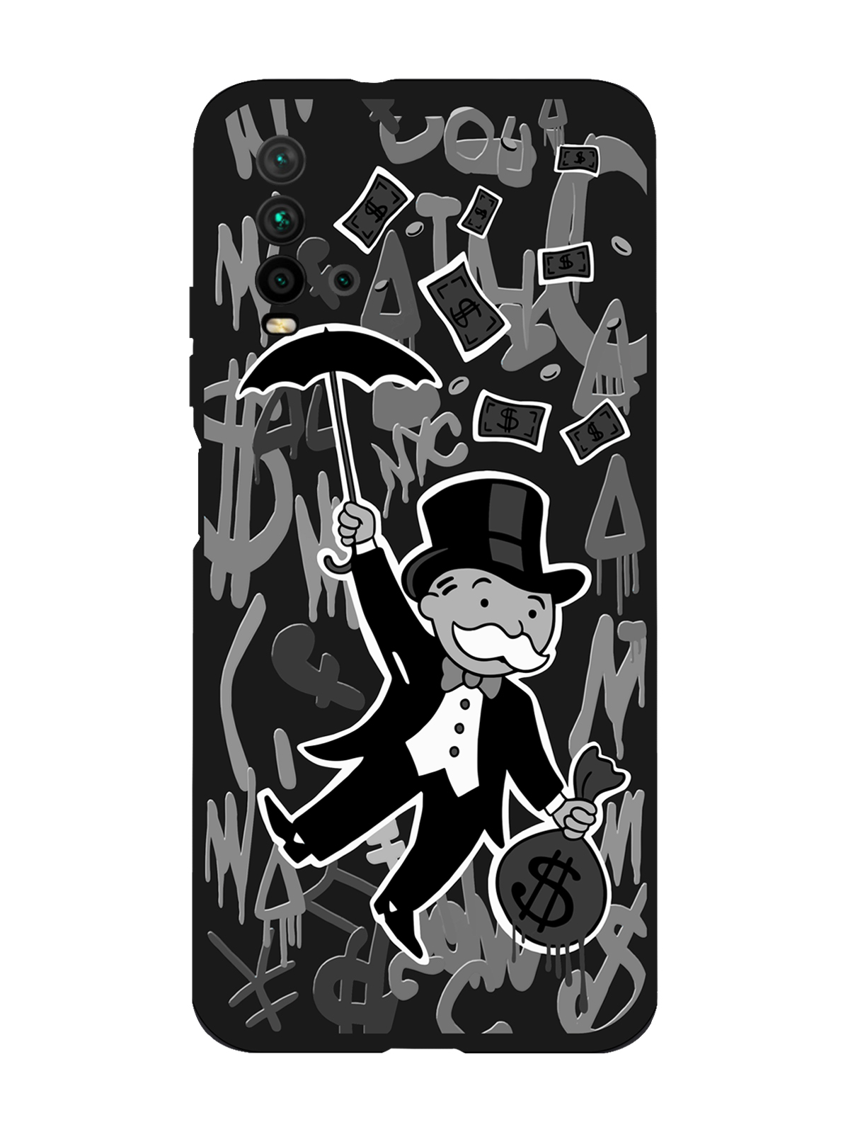 

Чехол MustHaveCase для Xiaomi Redmi 9T Monopoly Black Edition Монополия черный, Серый;черный