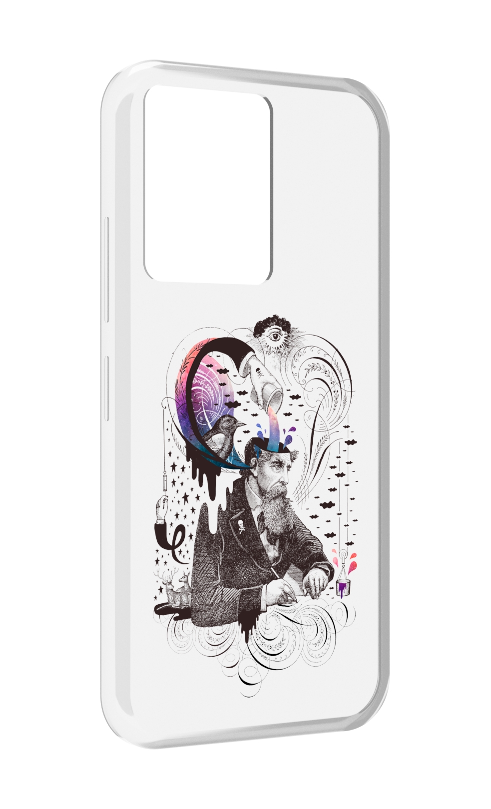

Чехол MyPads абстракция думающий мужчина для Infinix Note 12 5G X671 / Note 12 Pro 5G, Прозрачный, Tocco