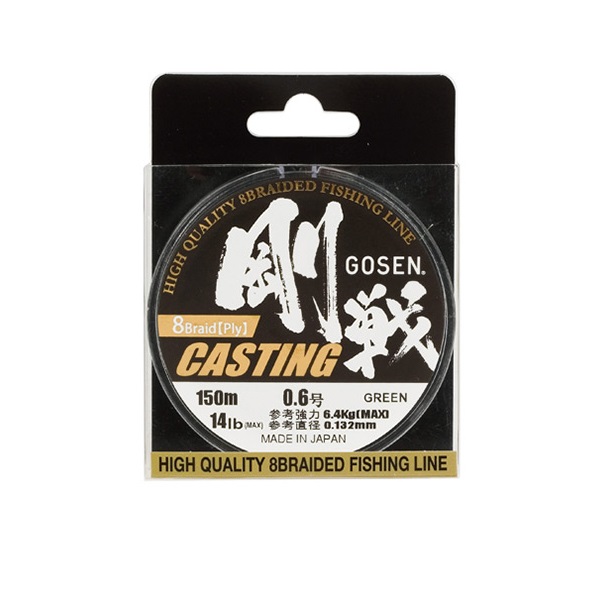 

Шнур Gosen W8 Casting 150м Moss Green #1.5 (0216мм) 14кг., Зеленый, C150G15