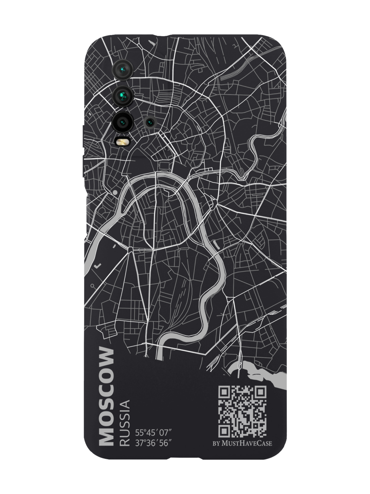 

Чехол MustHaveCase для Xiaomi Redmi 9T Карта Москвы черный, Серый;черный