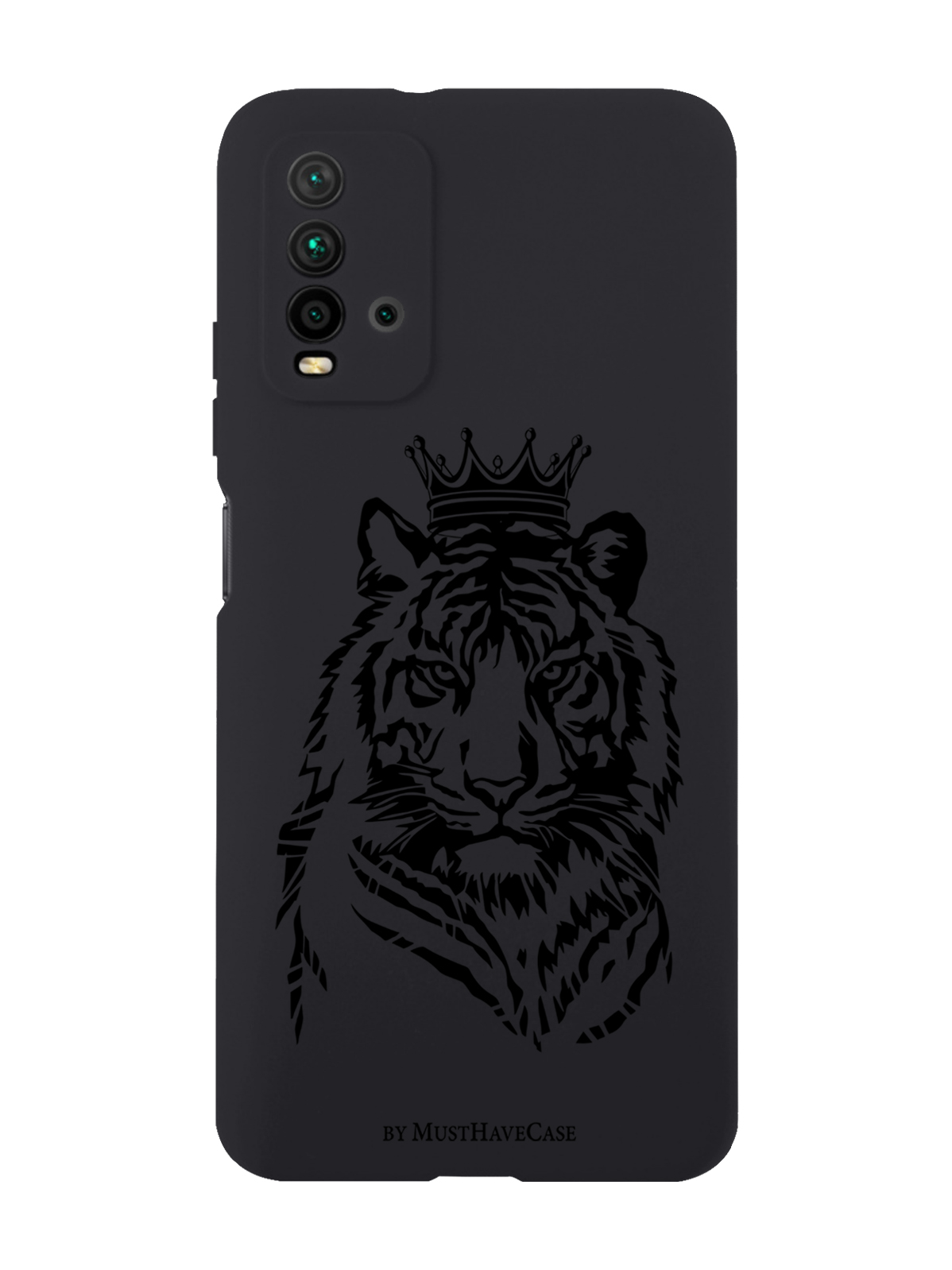 

Чехол MustHaveCase для Xiaomi Redmi 9T Тигр с Короной черный