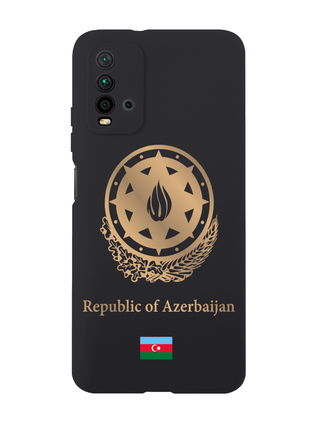 

Чехол SignumCase для Xiaomi Redmi 9T Золотой Герб Азербайджана черный, Золотистый;черный