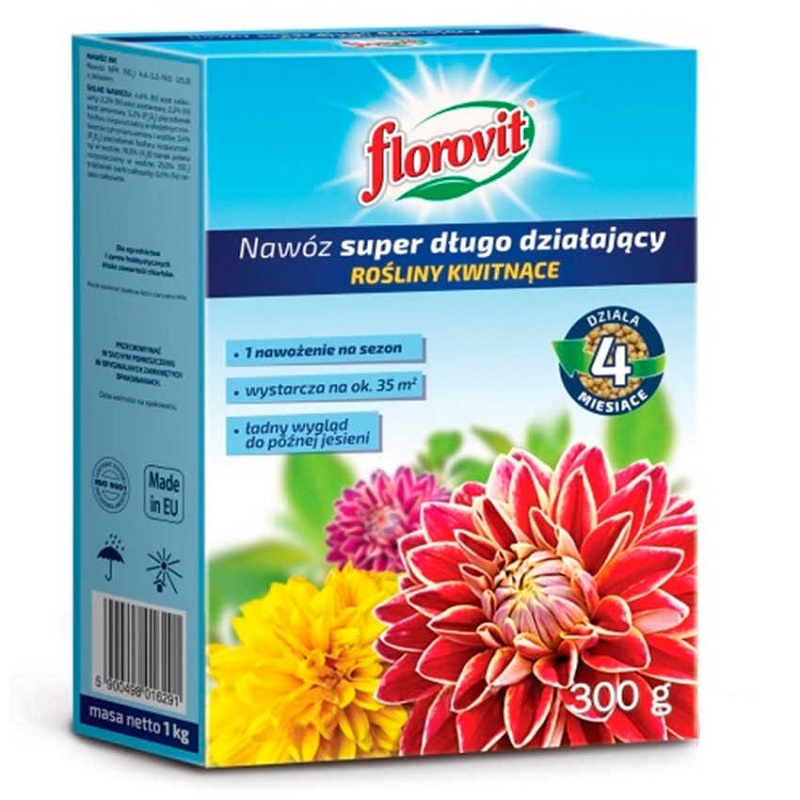 Минеральное удобрение комплексное Florovit для цветущих растений Flor2 300 г