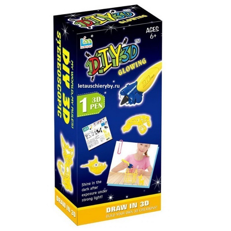 

Набор для детского творчества, ручка DIY 3D Glowing