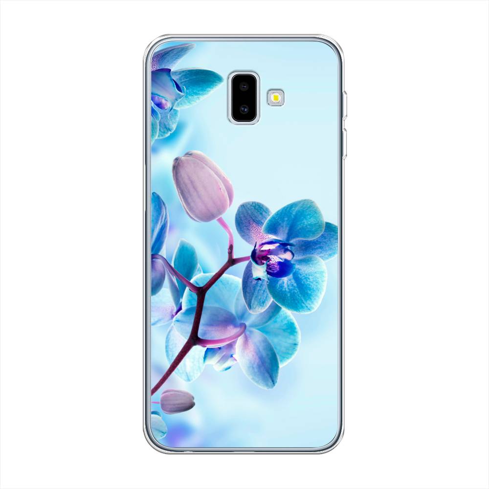 

Чехол Awog на Samsung Galaxy J6 + "Голубая орхидея", Разноцветный, 26950-8