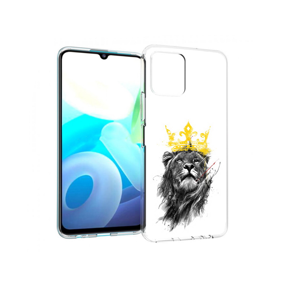 

Чехол MyPads Tocco для Vivo Y15s король-лев (PT224456.390.391), Прозрачный, Tocco